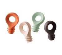 Vacu Vin Tapones de botellas, set de 4 colores, en estuche. Compra mínima 2 uds.
