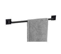 Vacuum-Loc® toallero Quadro, toallero de Acero Inoxidable 60 cm, se Fija sin taladrar, Negro