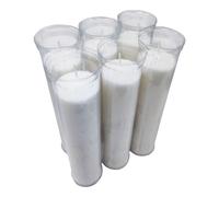 Vadeincienso Velón Litúrgico Extra largo blanco 26 x6 cm lote de 6 elaborados con parafinas120 horas de combustión