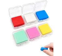 VAEIORP Goma de Borrar Moldeable, Set de 6 Unidades con 6 Colores, Textura Suave sin Residuos, Reutilizable para Ilustración y Bocetos Que Levanta Grafito sin Dañar Superficies
