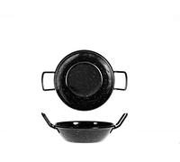 VAELLO La Valenciana 14 cm Acero esmaltado sartén con 2 Asas, Negro
