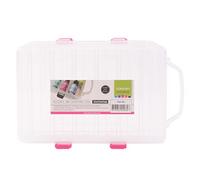 Vaessen Creative Caja Almacenaje para Tinta de Alcohol - 23,5 x 15,5 x 4,7 cm - para 24 Frascos de Ø 2,5 cm - Organizador para Aceites Esenciales, Esmalte de Uñas, Pegamento, Frascos y Tarros