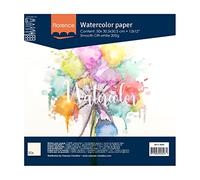 Vaessen Creative Florence Papel de Acuarela Superficie Lisa, 200 GSM, Blanco (Off-White), 30.5x30.5 cm