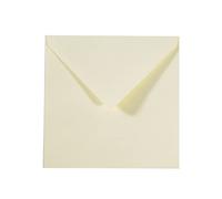 Vaessen Creative Florence Sobres Para Tarjetas, Cuadrado Grande, Marfil, Set de 25, Tarjetas a Juego Disponibles