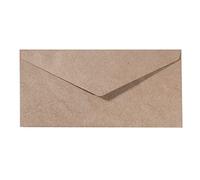 Vaessen Creative Florence Sobres Rectangulares Grandes Para Tarjetas, Marrón Kraft, Set de 25, Tarjetas a Juego Disponibles