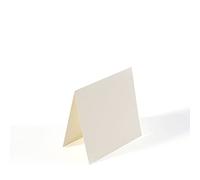 Vaessen Creative Pequeñas Tarjetas Cuadradas, Marfil, Set de 25, Sobres a Juego Disponibles