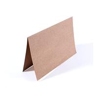 Vaessen Creative Pequeñas Tarjetas Rectangulares, Marrón Kraft, Set de 25, Sobres a Juego Disponibles
