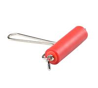 Vaessen Creative Rodillo de Tinta 10,2 cm con Mango Metal - Brayer de Goma para Pintura, Estampación, Grabado en Linóleo, Scrapbooking y Manualidades