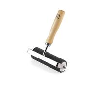 Vaessen Creative Rodillo de Tinta 10 cm con Mango Madera - Brayer de Goma para Pintura, Estampación, Scrapbooking, Mixed Media y Manualidades