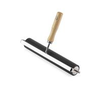 Vaessen Creative Rodillo de Tinta 21,5 cm con Mango Madera - Brayer de Goma para Pintura, Estampación, Scrapbooking, Mixed Media y Manualidades