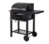 Paniate design 73863 barbacoa de carbón con tapa, negro