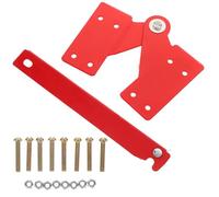 Vaguelly 1juego Kit de Bisagra Metálica para Escalera de Ático Accesorio de Conexión de Aluminio Reforzado con Junta Grande Visible y Tornillos Repuesto para Escaleras de Tijera