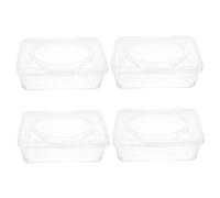 Vaguelly 4 Piezas Caja Dispensadora de Húmedas para Bebés Diseño Ergonómico y Reutilizable para Baños y Habitaciones Almacenamiento Práctico y Decorativo