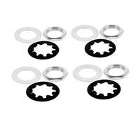 Vaguelly 4juego Tuercas y Arandelas Para Guitarra Eléctrica Cejuelas Metálicas Kit De Herramientas Para Guitarra Accesorio De