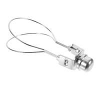 Vaguelly Adaptador de pantalla de lámpara de metal Clip para bombilla Soporte para lámparas de mesa DIY Accesorio de iluminación de hierro plateado para hotel