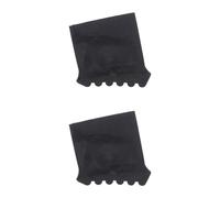 Vaguelly Almohadillas Antideslizantes Pack de 2 Piezas Resistentes al Desgaste y Reducción de Ruido, Ideales para Proteger Suelos de Madera para Patas de Escalera de Goma Negra