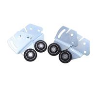 Vaguelly Kits de Puertas Correderas para Armario 2 Juegos Rodillo de Riel de Nylon para Paneles de Puerta con Deslizamiento Suave, Ideal para Renovación de Muebles