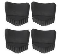 Vaguelly Protector Antideslizante para Pies de Escalera de Tijera de Goma Negra, 4 Piezas, Accesorio Reemplazable para Uso Doméstico Seguro y Resistente