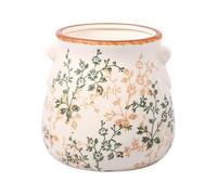 Vajilla de cerámica para utensilios, soporte para herramientas de cocina | Diseño decorativo vintage, jarrón de cerámica para almacenamiento de flores, para cuchara, espátula, cubiertos, mesa de baño