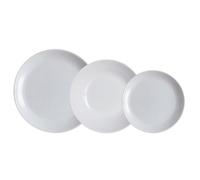 Vajilla Diwali Granit Luminarc 18 piezas 6 servicios opal Gray