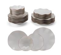 Vajilla Güral Porselen Nesrin Cobre de Porcelana, 24 piezas para 6 personas - Vajilla Completa y Elegante