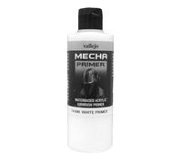 Vallejo Acrylic Colors Fórmula Acabado Satinado Mecha Color White Primer 200mL
