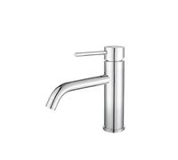VALAZ Ason Grifo de lavabo redondo con apertura en agua fría y llave monomando fabricado con latón cromado