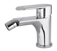 VALAZ Grifo Bidet Cromado | Grifo Monomando Lavabo, Mezclador Agua Fría y Caliente, Ahorro de Agua | Instalación Facil y Rápida | Latón, Inoxidable, Elegante, Redondo, Serie Turia