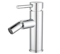 VALAZ Grifo Bidet Cromado | Grifo Monomando Lavabo, Mezclador Agua Fría y Caliente, Ahorro de Agua | Instalación Facil y Rápida | Latón, Inoxidable, Elegante, Redondo, Serie Jabalon