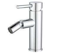 VALAZ Grifo Lavabo | Grifo Monomando Lavabo, Mezclador Agua Fría y Caliente, Ahorro de Agua | Instalación Facil y Rápida | Latón, Inoxidable, Elegante, Serie Palancia (Bidet, Cromado)