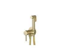 VALAZ Guadiana Grifo de bidet empotrado fabricado en latón y acero inoxidable de color dorado cepillado