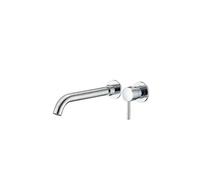 VALAZ Guadiana Grifo de lavabo de 26 cm redondo y empotrado fabricado en latón color cromo