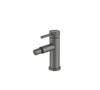 VALAZ Jabalón Grifo de bidet redondo y monomando fabricado en latón de color gun metal