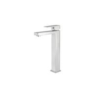 VALAZ Muga Grifo alto para lavabo monomando con estructura cuadrada en color cromado