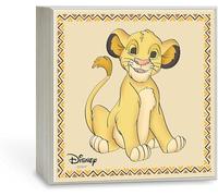 VALENTI & CO. Disney Baby - Rey León Simba - Luz nocturna infantil con lámpara LED para mesita de noche para dormitorio infantil