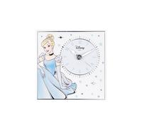 VALENTI & CO. - Disney - Princess Cenicienta - Reloj de Mesa o para Colgar de Madera con Detalles en Plata - Idea Regalo Nacimiento niña o Regalo Bautizo - Reloj de Pared Dormitorio niña