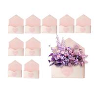 Valentine Gift Boxes - Heart Pattern Envelope Set, 10 Pieces Romantic Decor, Decorative Paper Box | Cute Bouquet Envelope Holder For Kids Family Friends Gift Packaging For Wife Mother Sister Daughter