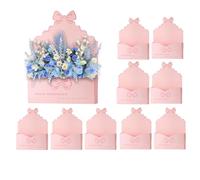 Valentine's Day Floral Envelope Box - 10 Pack | Romantic Heart Pattern Paper Party Envelope Boxes For Kids, Friends, Wife, Mother, Sister, Daughter, Holiday, Special Occasions, Blessings, New Year