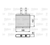 VALEO Radiador de calefacción para CHEVROLET: Aveo, Kalos & DAEWOO: Kalos (Ref: 812442)