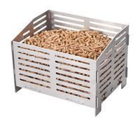 Valiant Cesta para pellets de Acero Inoxidable para Estufa de leña, 3 kg