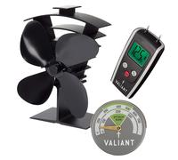 Valiant Premium IV Ventilador de Estufa, Termómetro Magnético y Medidor de Hu...