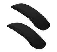 VALICLUD 2 Fundas Protectoras para Manijas de Silla de Poliéster Negro, Cubiertas Elásticas Que Protegen contra Suciedad y Frío, Ideales para Oficina y Comedor