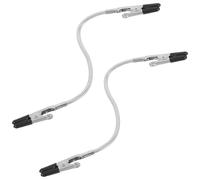 VALICLUD 2 Piezas Abrazadera de Soldadura de Doble Extremo 230mm, Aluminio | Recubrimiento de Goma, Estructura Ajustable y Brazos Flexibles, para Electrónica, Etiquetas y Fotos