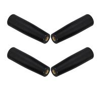 VALICLUD 4 Piezas Mango de Barbacoa Giratorio M8 de Material Aislante Negro | Rosca Metálica M8, Construcción Pieza, Agarre Antideslizante Texturizado, Alcance Extendido