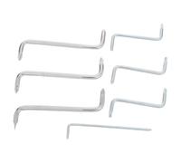 VALICLUD 7 Piezas Destornillador de Ángulo Recto, Atornillador Angular Z, Acero al Carbono, Plata, Diseño de 90°, Punta Plana y Cruz, para Trabajo Manual y Electrodomésticos, Profesionales
