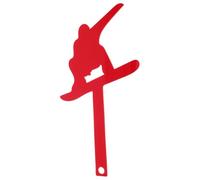 VALICLUD Bandera Roja para Decoración de Buzón y Ornamento Interior de Reemplazo Diseño Único de Perro Esquiador en Acrílico, Fácil Instalación y Adhesivo Doble Cara para Buzón