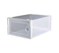 VALICLUD Cajas Zapatos Transparentes De Plástico Tipo Cajón 2 Cajas De Zapatos Apilables para Guardar Zapatillas Organizador De Armario Y Entrada 12.99X9.05X5.51 in
