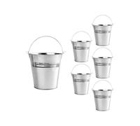 VALICLUD Cubo de hojalata para Flores, 6 Piezas, Cubo de Hielo y Papas Fritas con asa, para Familia y KTV