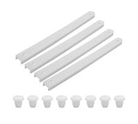 VALICLUD de Guías Deslizantes Flexibles y Estables 2 Juegos de Plástico Blanco para Cajones Ideales para Armarios y Proyectos DIY