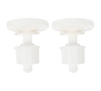 VALICLUD Juego de Tornillos y Tuercas para Inodoro de Abs Blanco, Fácil Instalación Forma Redonda para Fijación Segura del Asiento de Inodoro en Baño